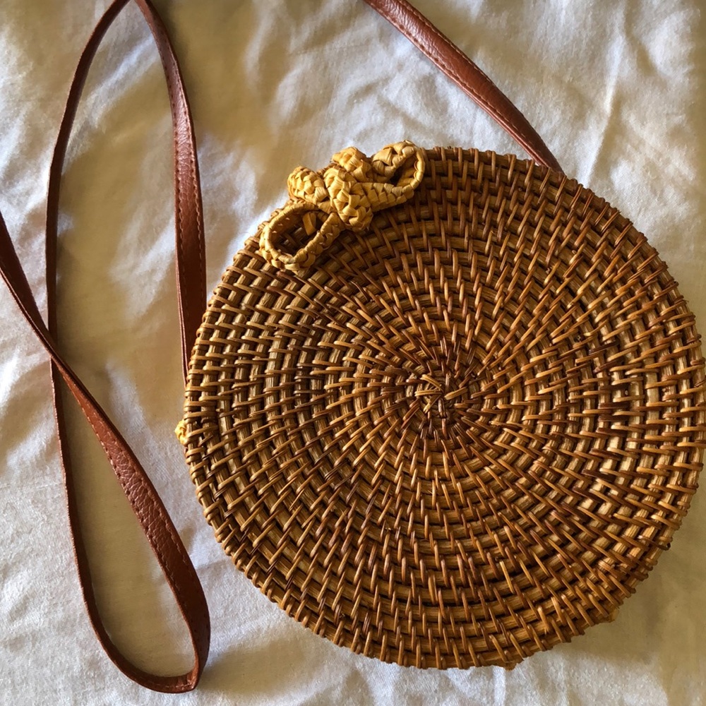 FATHFUL THE BRAND WOVEN STRAW PURSE // BALI BAG